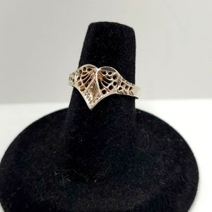 925 sterling silver heart ring